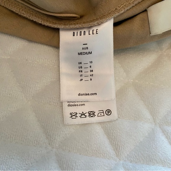 Dion Lee Sunfade Parachute Pants Women’s Baggy Medium US 6 Tan Drop Crotch Jeans - Picture 3 of 16